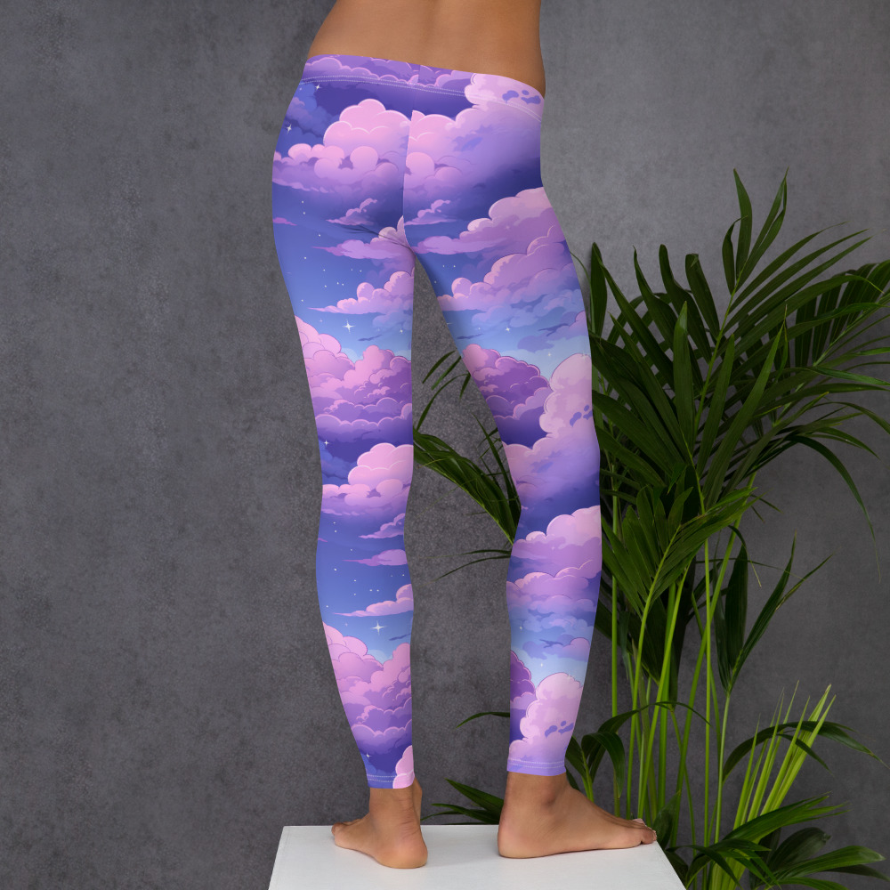 Alien Print Leggings, Anime Leggings, Galaxy Leggings, Patterned